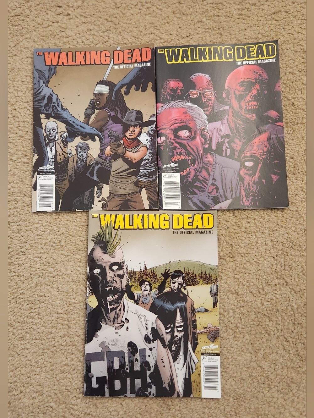 The Walking Dead Official Magazine Issue Lot Of 3 #3 #5 #6